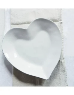 Porto Stoneware Heart Dinner Plate