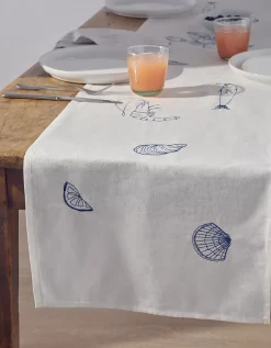 Prise du Jour Embroidered Table Runner