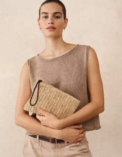 Raffia Clutch Bag