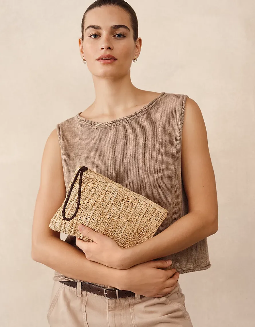 Raffia Clutch Bag