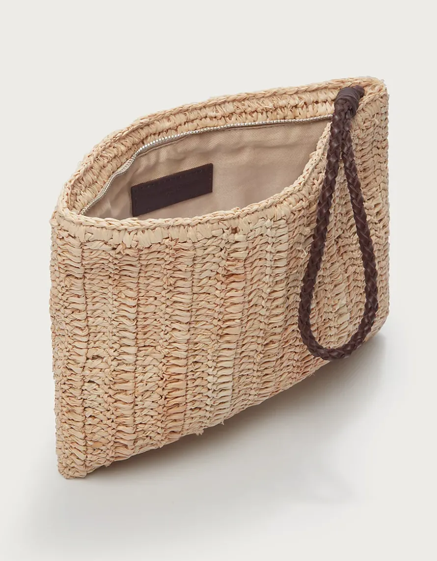 Raffia Clutch Bag