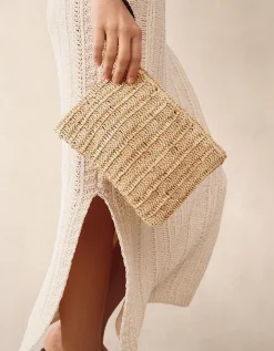 Raffia Clutch Bag