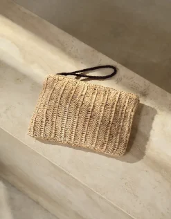 Raffia Clutch Bag