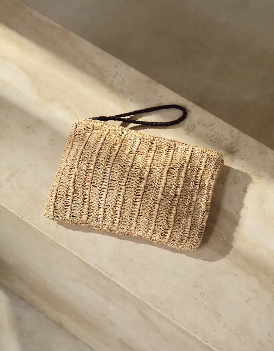 Raffia Clutch Bag