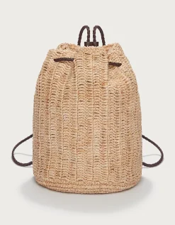 Raffia Duffle Bag