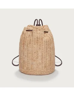 Raffia Duffle Bag