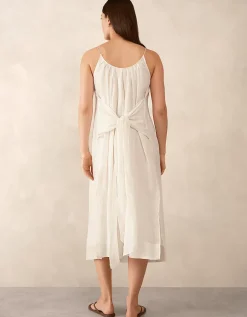 Ramie Dress with Drape Detail