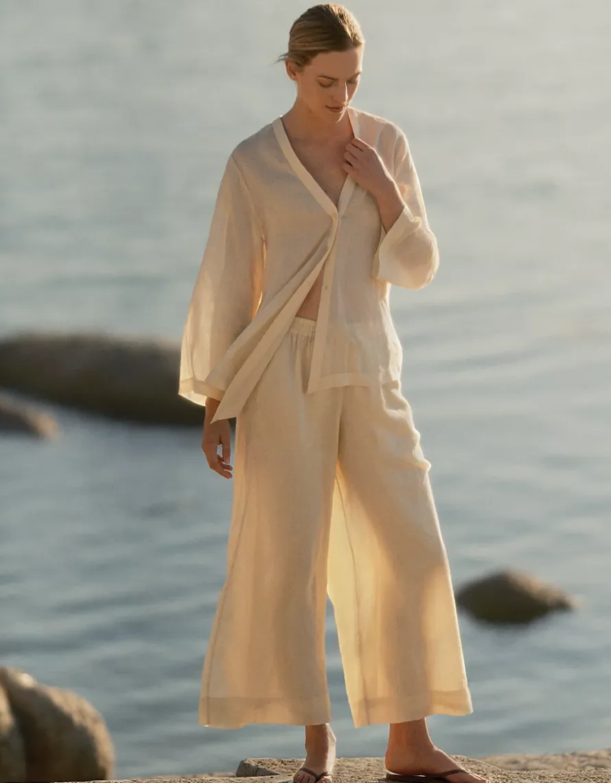 Ramie Relaxed Draped Shirt