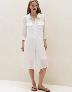 Ramie Shirt Dress