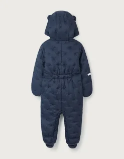 Recycled Star Quilted Pramsuit (0–24mths)