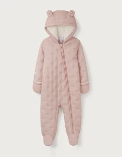 Recycled Star Quilted Pramsuit (0–24mths)