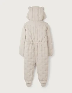 Recycled Star Quilted Pramsuit (0–24mths)