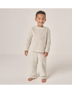 Relaxed Fit Snuggle Fleece Grey Set (1–12yrs)