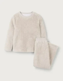 Relaxed Fit Snuggle Fleece Grey Set (1–12yrs)