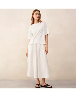 Relaxed Jersey Layered T-Shirt Dress
