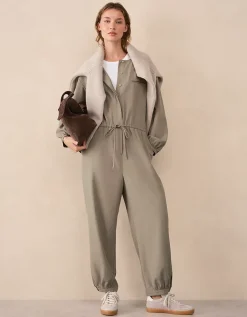 Relaxed Jumpsuit with Drawstring Waist
