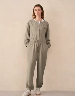 Relaxed Jumpsuit with Drawstring Waist