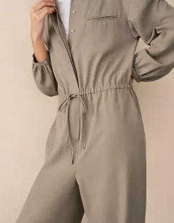 Relaxed Jumpsuit with Drawstring Waist