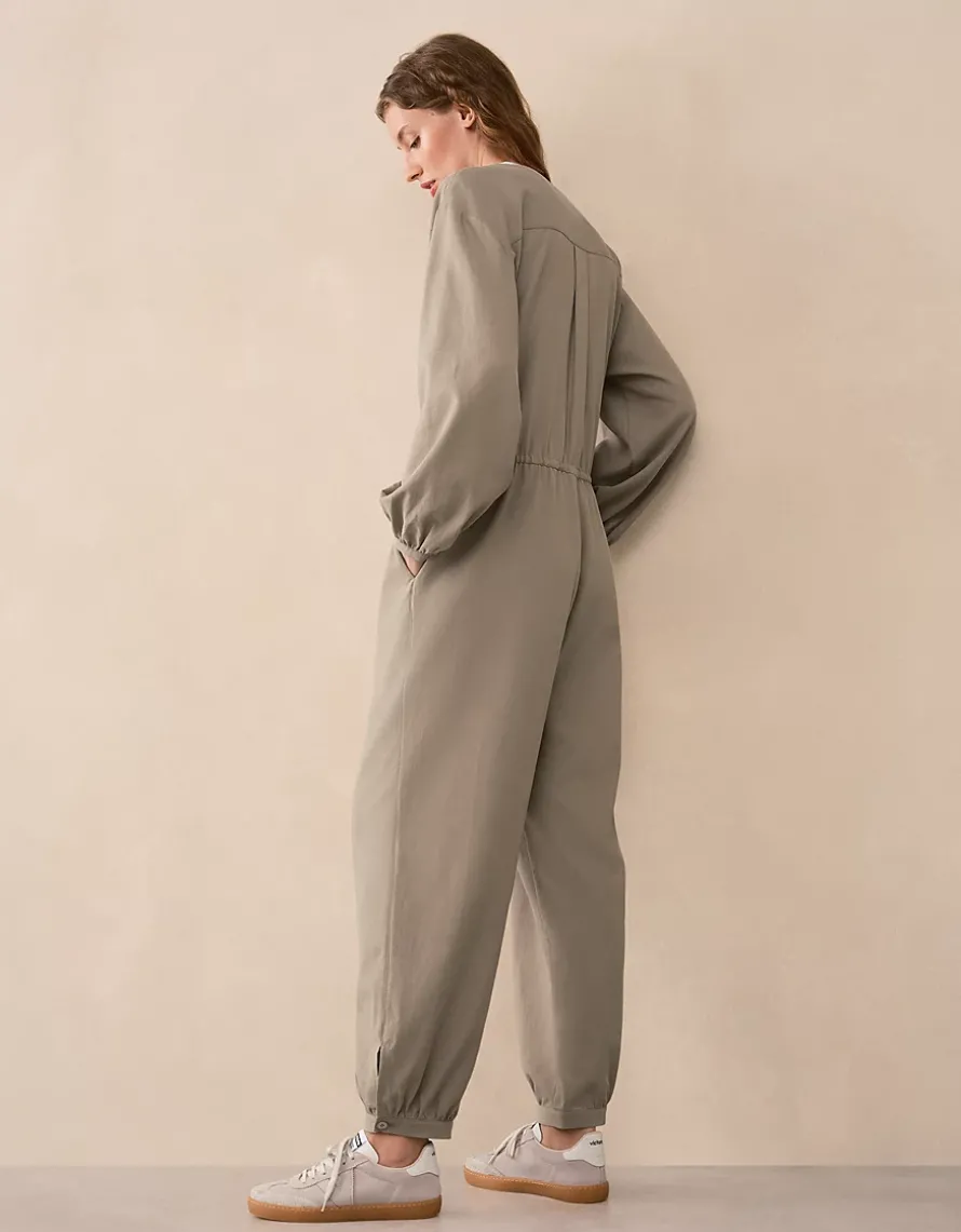 Relaxed Jumpsuit with Drawstring Waist