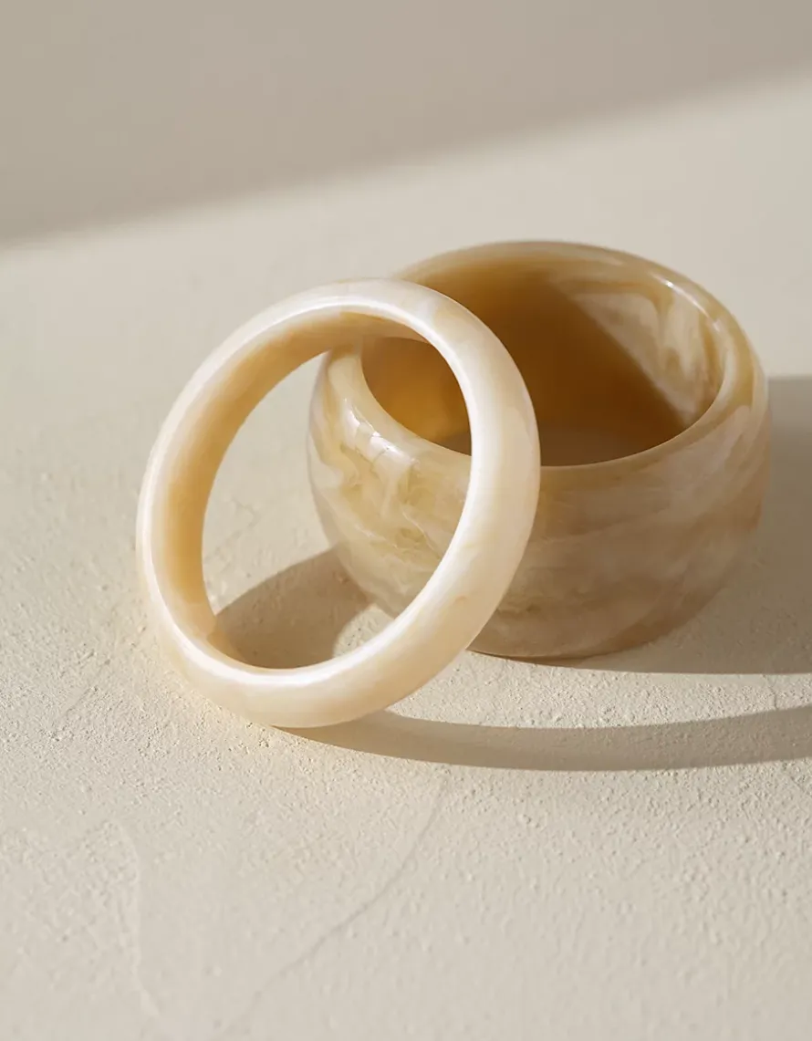 Resin Statement Bangles – Set of 2