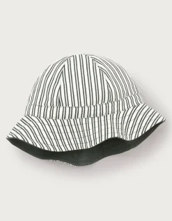 Reversible Organic Cotton Stripe Hat (0–4yrs)