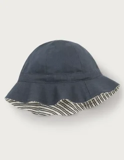 Reversible Organic Cotton Stripe Hat (0–4yrs)