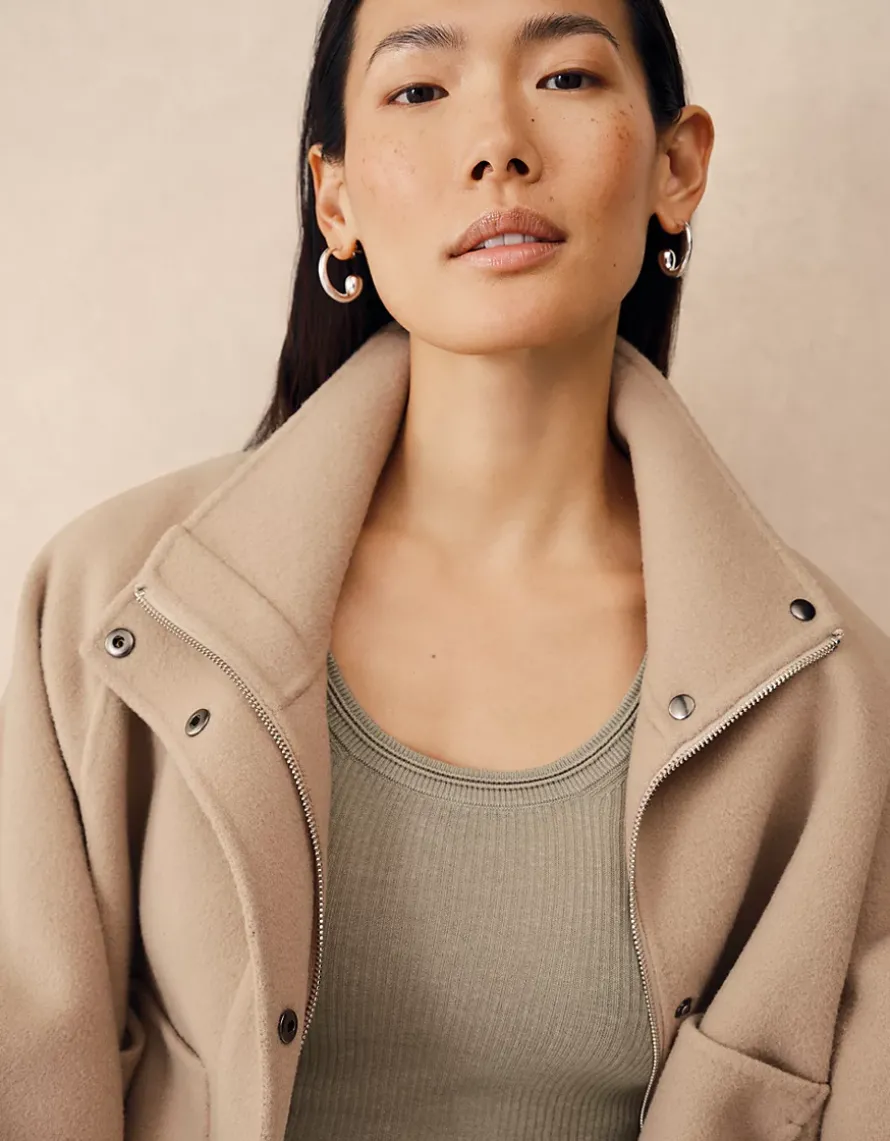 Ribbed Knitted Vest with Modal