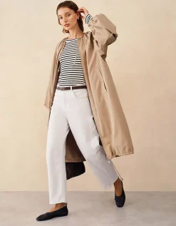 Ribbed Striped Crew Neck Top
