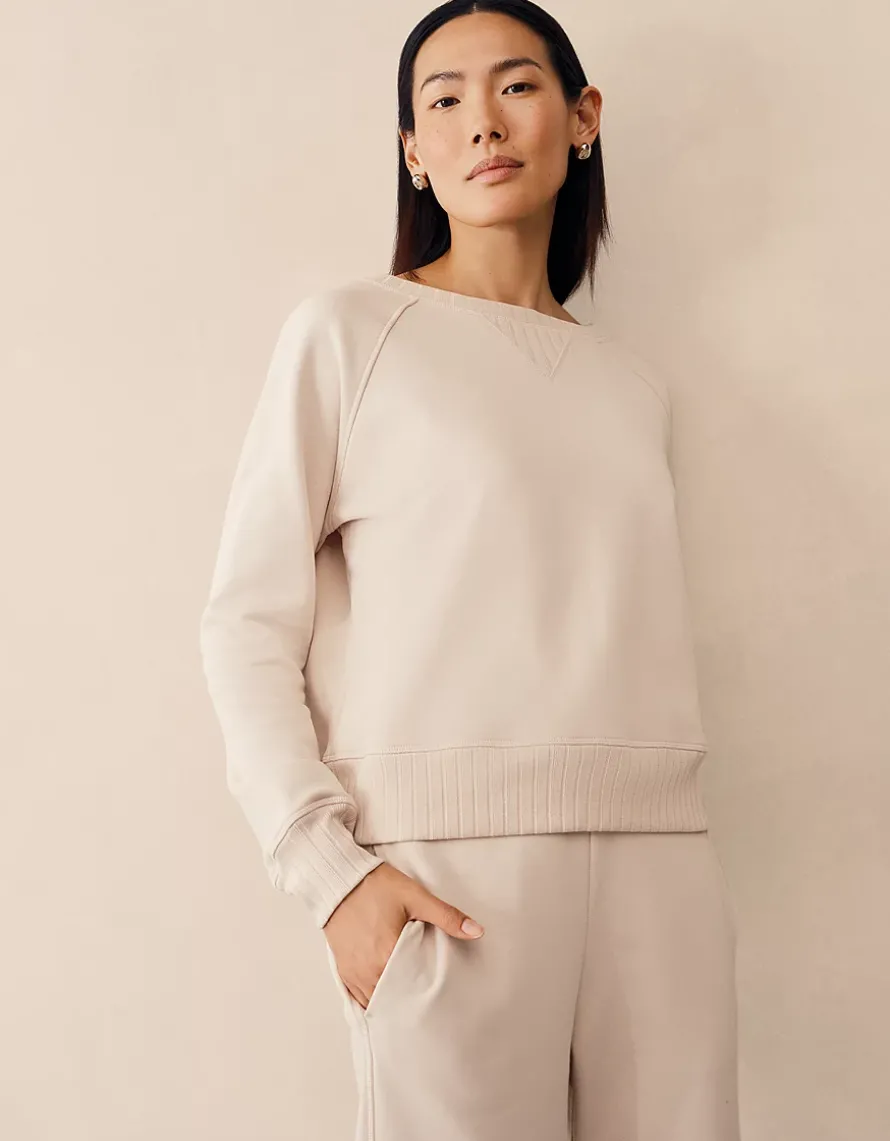 Rib Detail Sweatshirt