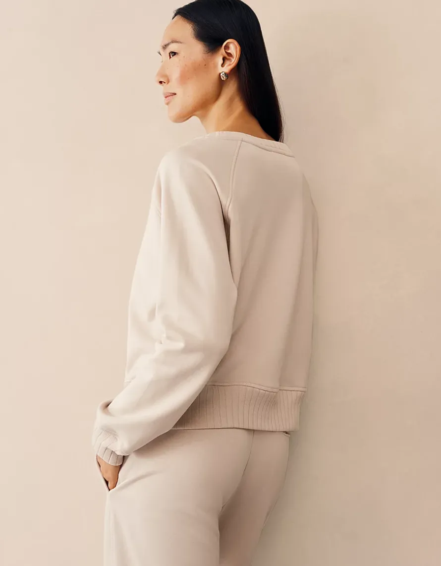 Rib Detail Sweatshirt