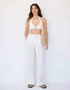 Ring Detail Halter Neck Bikini Top