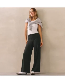 Roll Top Wide Leg Lounge Trousers