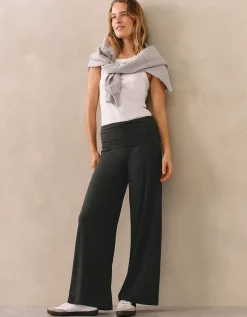 Roll Top Wide Leg Lounge Trousers