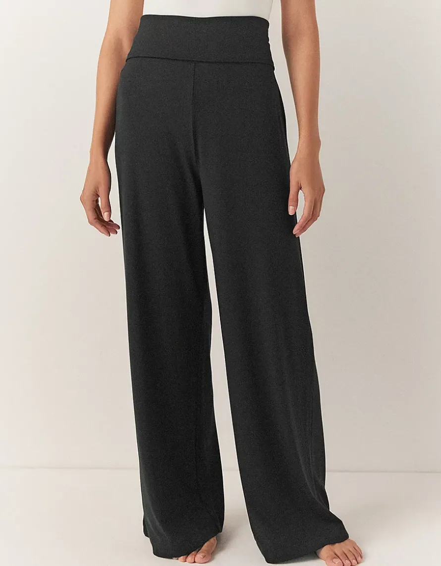 Roll Top Wide Leg Lounge Trousers