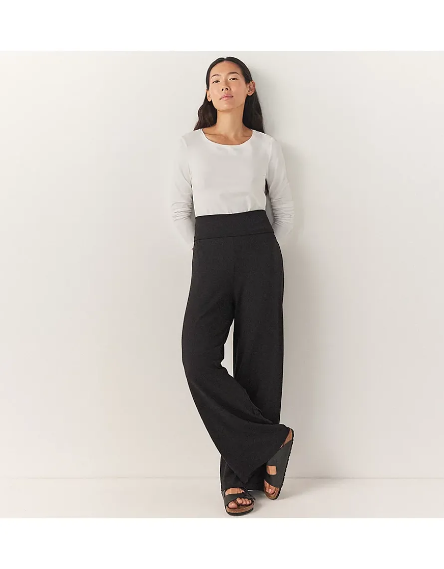 Roll Top Wide Leg Lounge Trousers