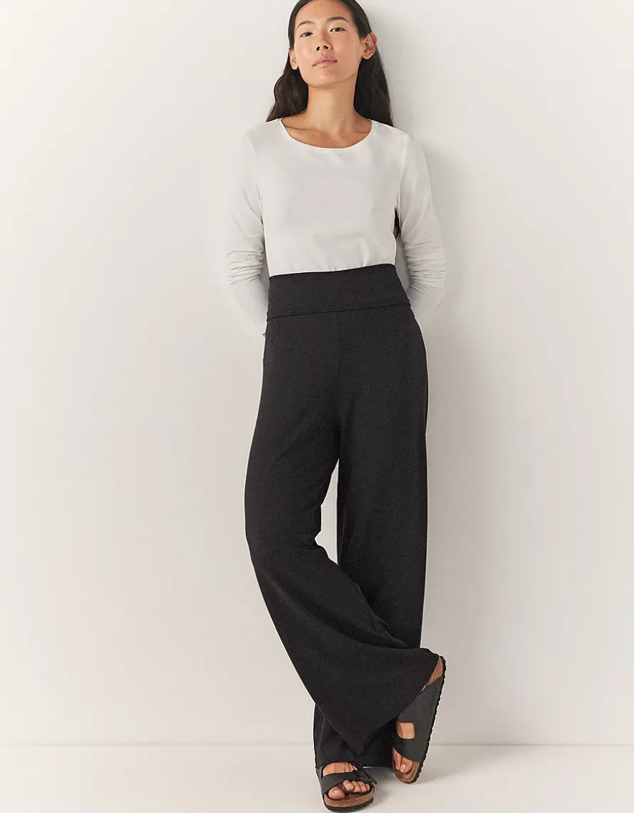 Roll Top Wide Leg Lounge Trousers