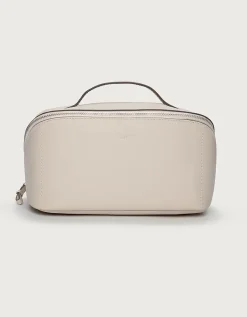 Saffiano Leather Fold Out Make Up Case