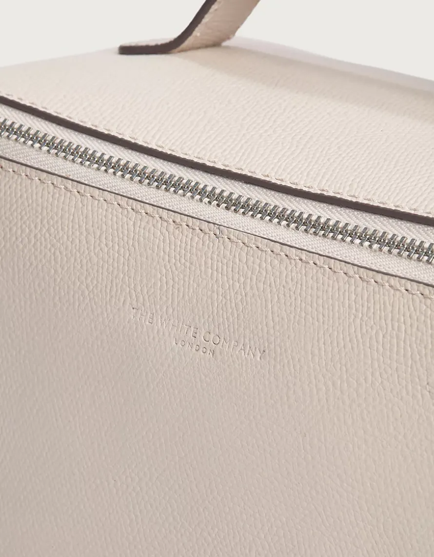Saffiano Leather Fold Out Make Up Case