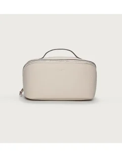 Saffiano Leather Fold Out Make Up Case