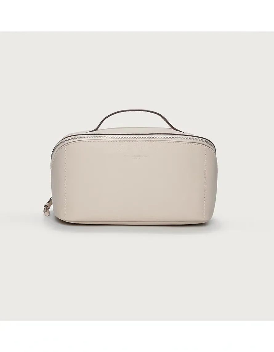Saffiano Leather Fold Out Make Up Case