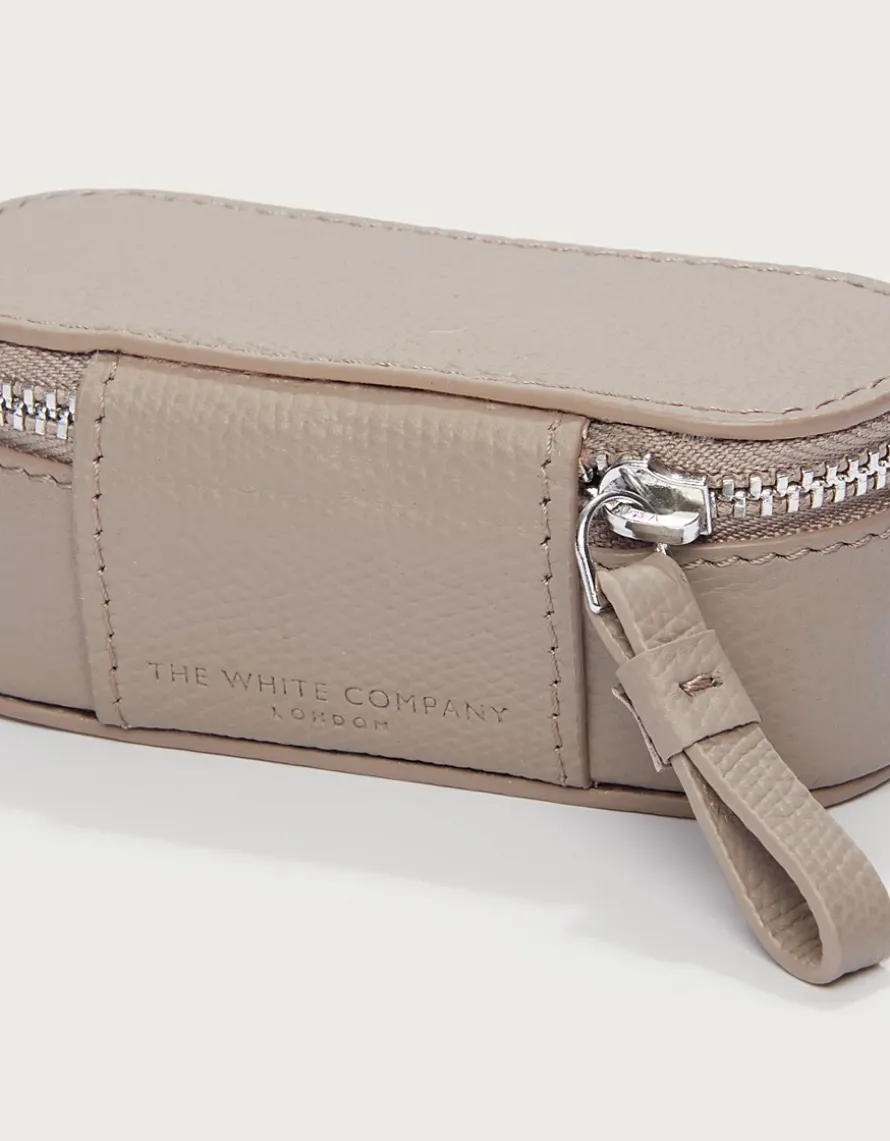 Saffiano Leather Mini Travel Jewellery Case