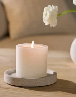 Sandstone Candle Plate – Medium