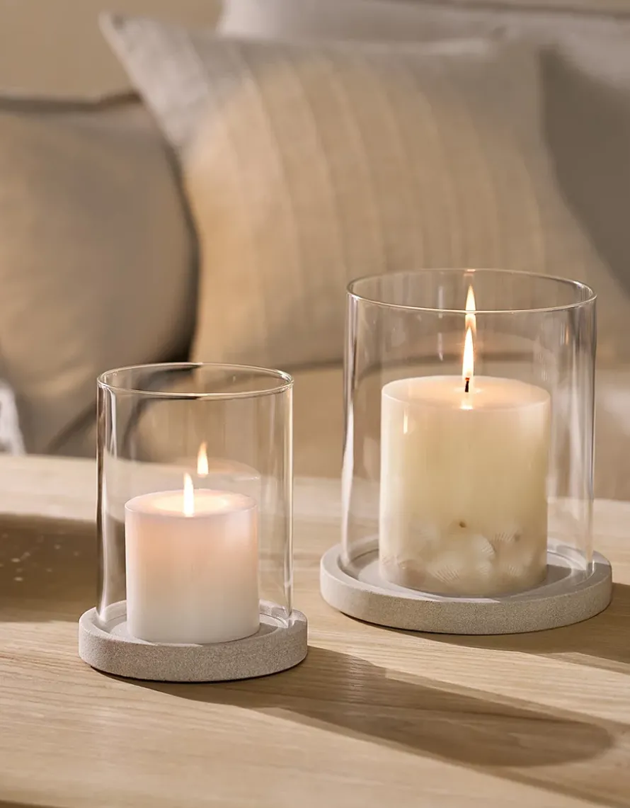 Sandstone Candle Plate – Medium