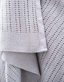 Satin Edged Cellular Baby Blanket
