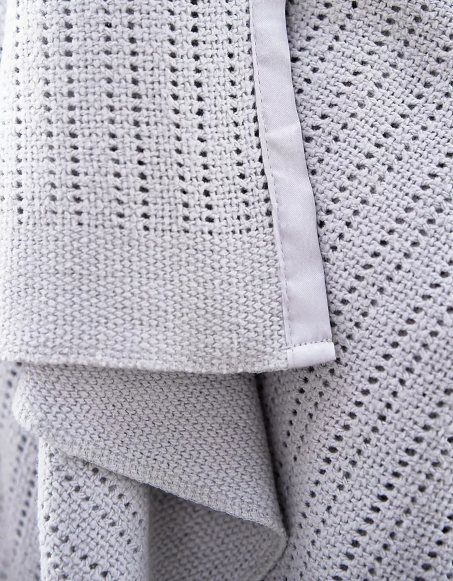 Satin Edged Cellular Baby Blanket