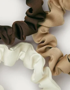 Satin Scrunchies – Set of 3