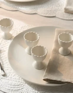 Scalloped Egg Cups – Set of 4