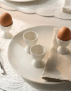 Scalloped Egg Cups – Set of 4