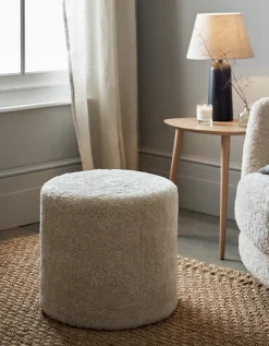 Sheepskin Tall Pouffe