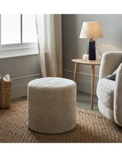 Sheepskin Tall Pouffe